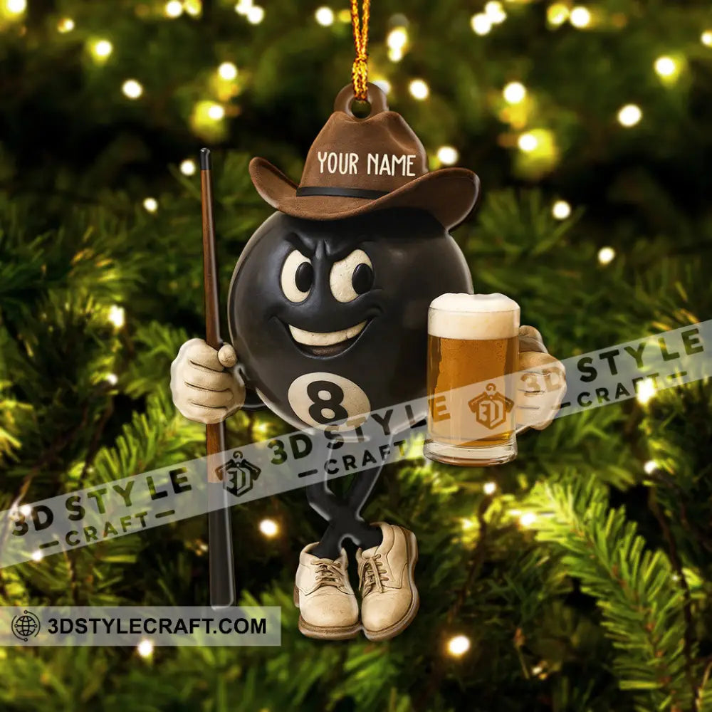 Billboard No.8 Ball Christmas Home Decor Christmas Ornament Personalized Ornament Ornament