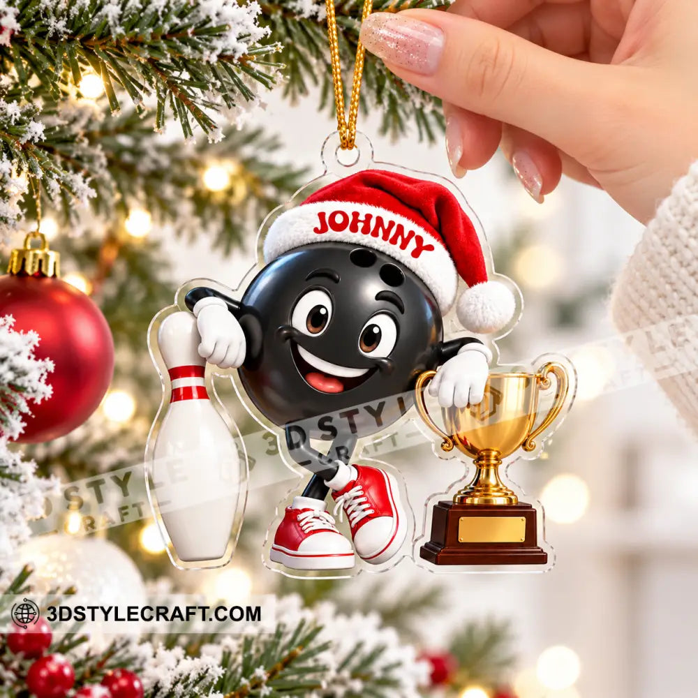 Bowling Home Decor Christmas Ornament Personalized Ornament - Ornament