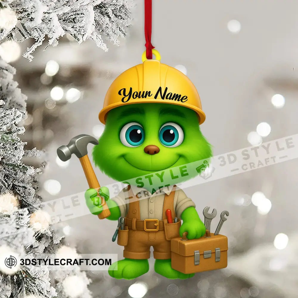 Builder Home Decor Christmas Ornament Personalized Ornament Ornament