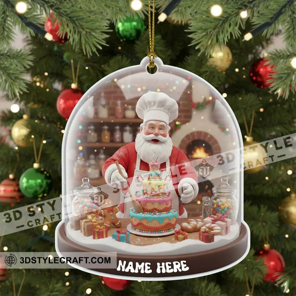 Cake Chef Home Decor Christmas Ornament Personalized Ornament Ornament