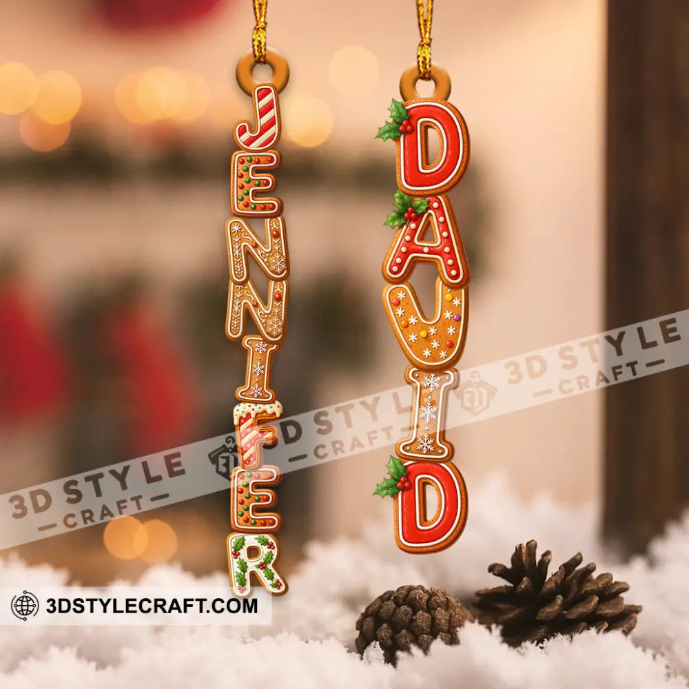 Cake Name Home Decor Christmas Ornament Personalized Ornament Ornament