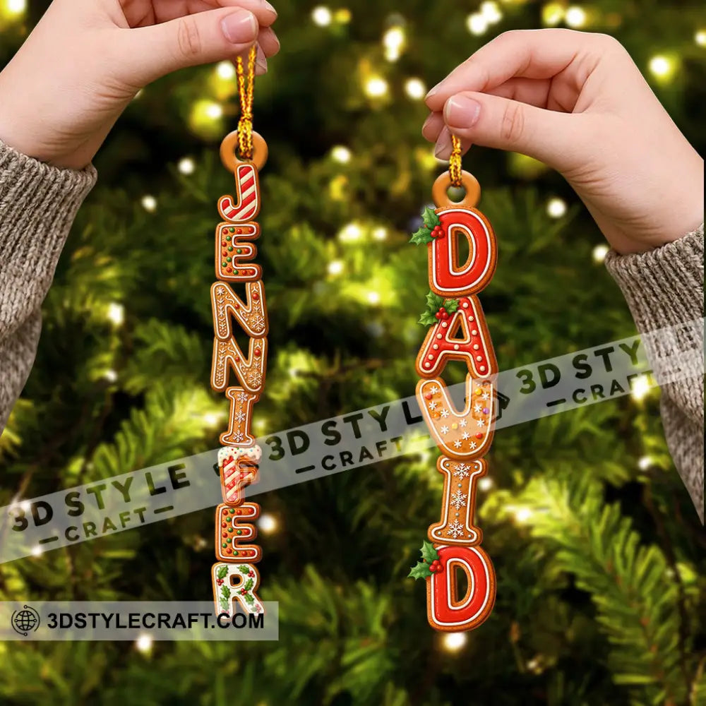 Cake Name Home Decor Christmas Ornament Personalized Ornament Ornament