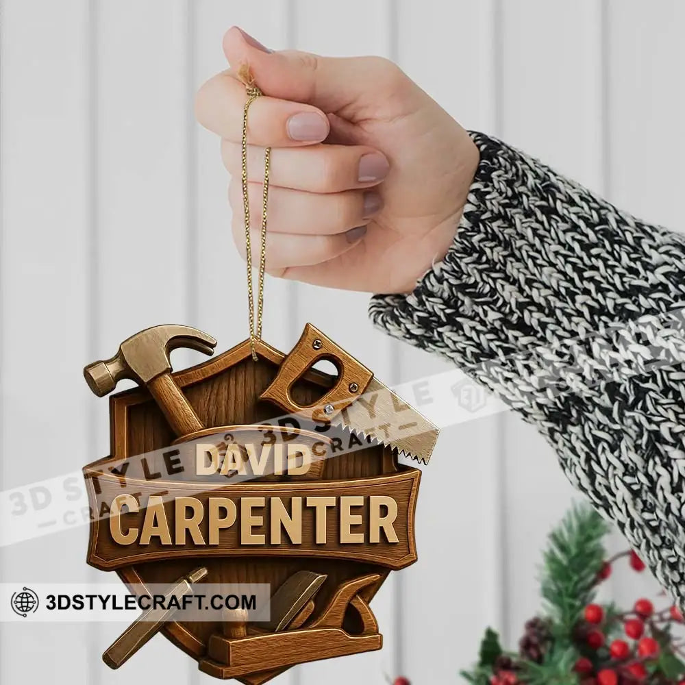 Carpenter Home Decor Christmas Ornament Personalized Ornament Ornament