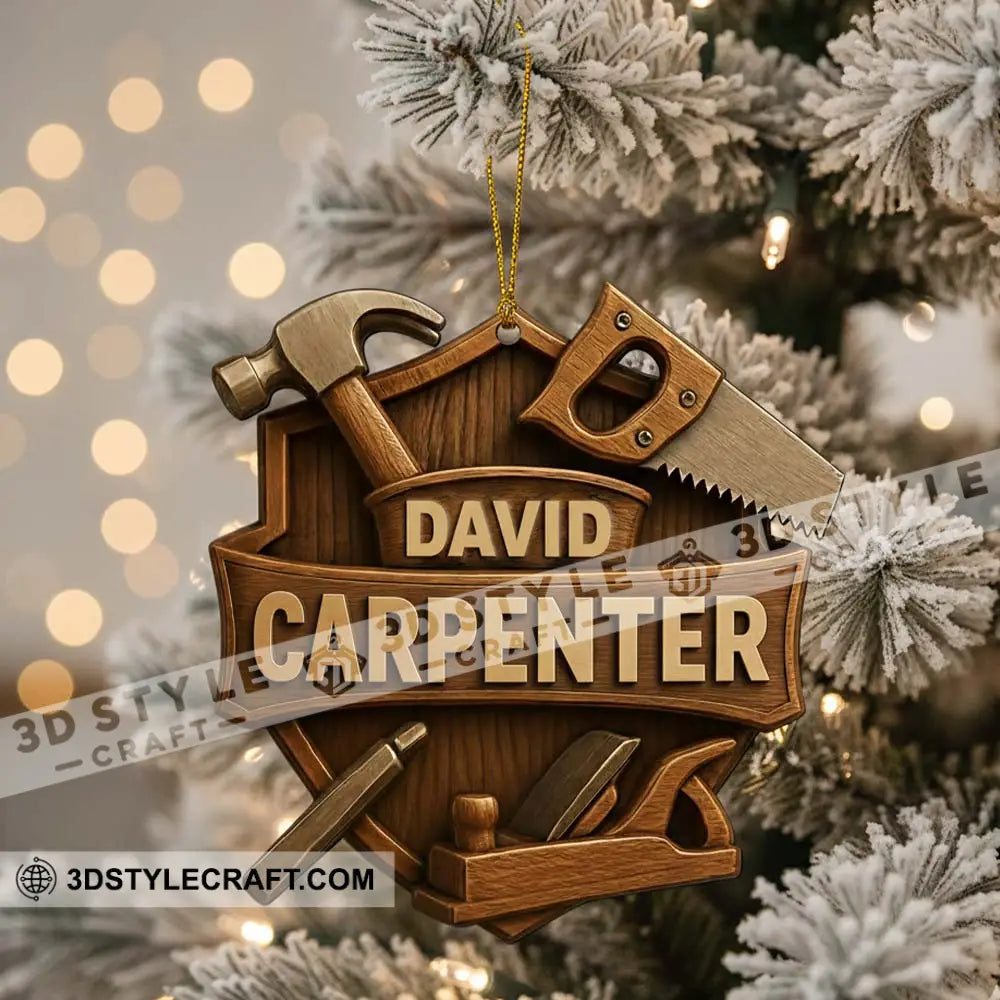 Carpenter Home Decor Christmas Ornament Personalized Ornament Ornament