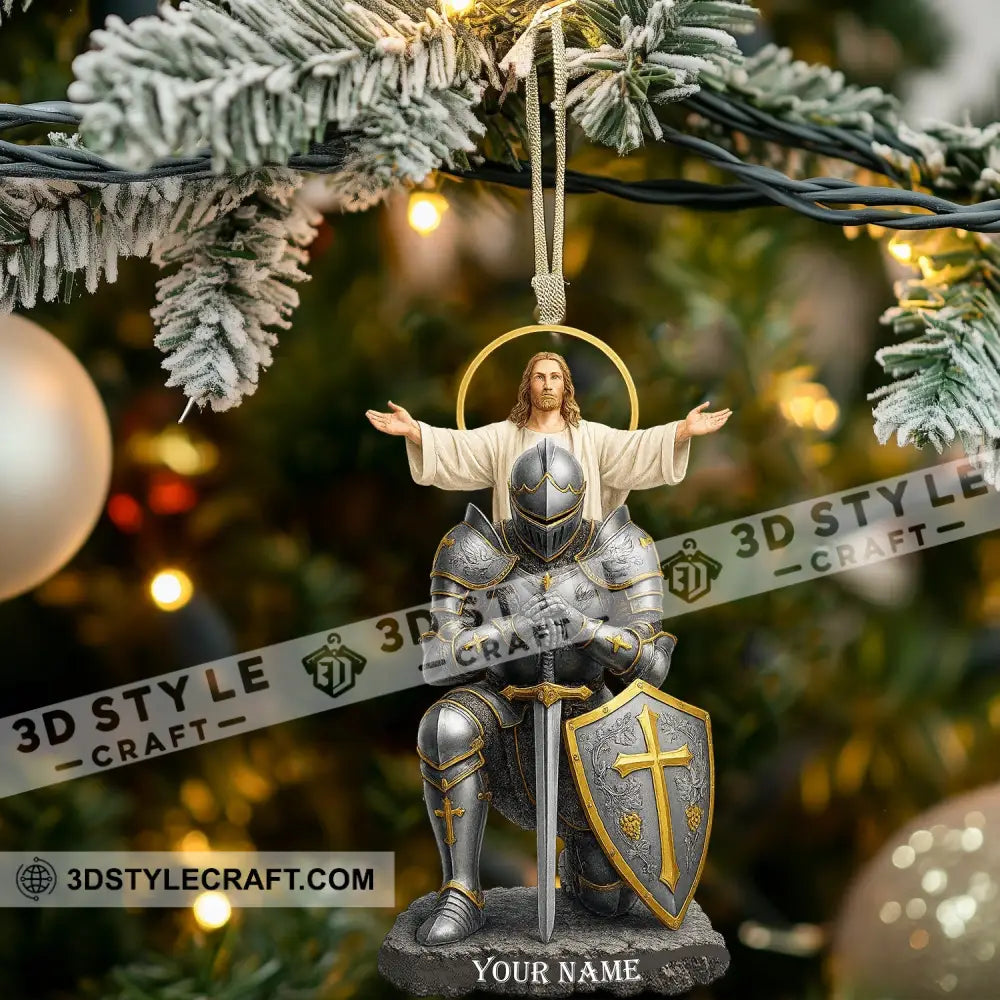 Christian Faithful Knight Gift For Christian Home Decor Christmas Ornament Personalized Ornament Ornament