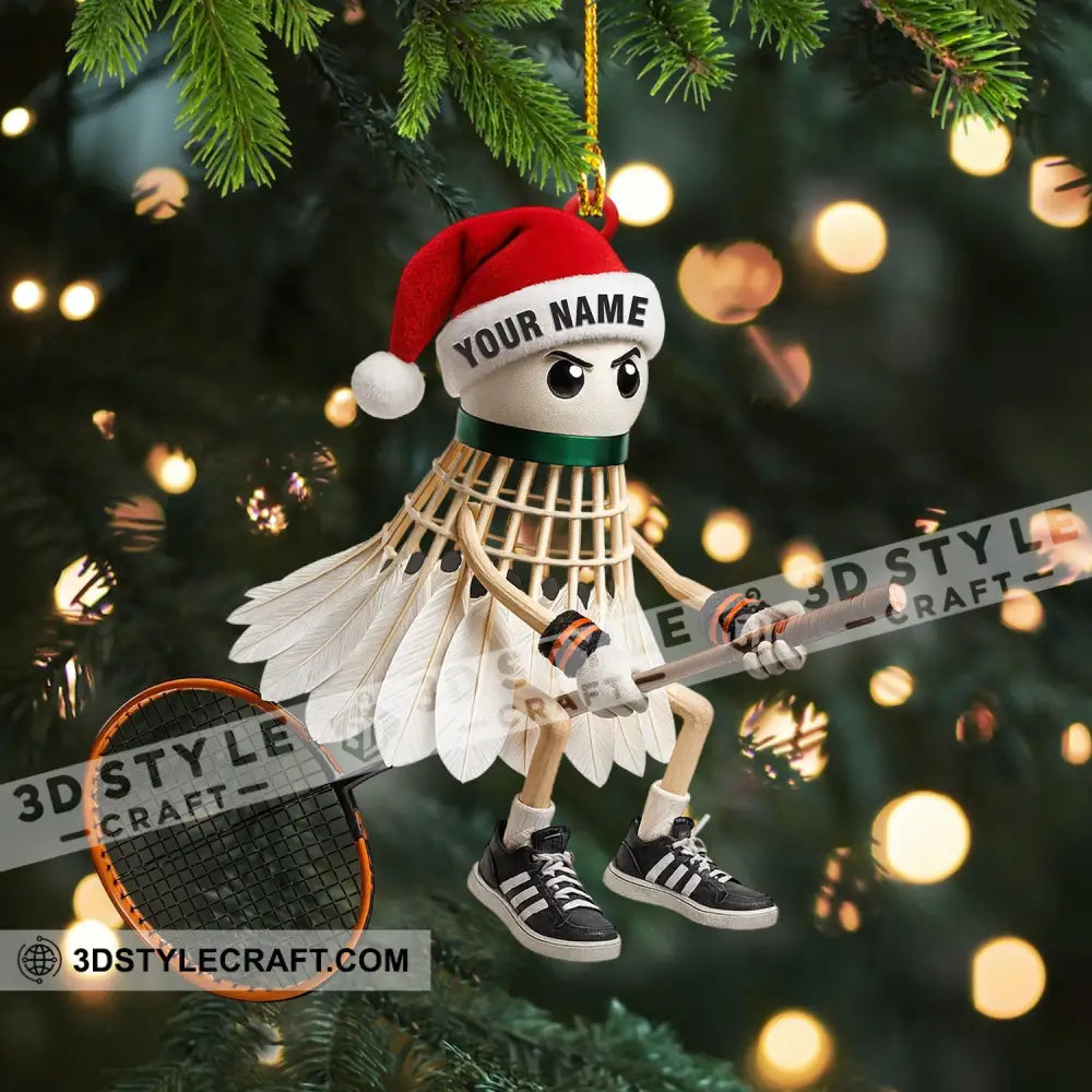 Christmas Badminton Home Decor Christmas Ornament Personalized Ornament Ornament