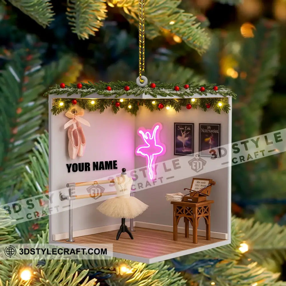 Christmas Ballet Room Home Decor Christmas Ornament Personalized Ornament Ornament