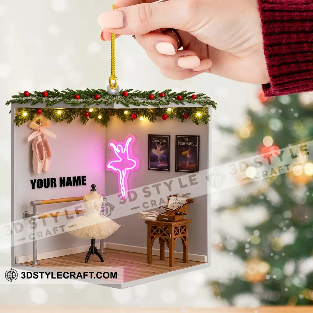 Christmas Ballet Room Home Decor Christmas Ornament Personalized Ornament Ornament