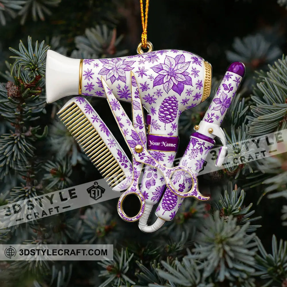 Christmas Barber Home Decor Christmas Ornament Personalized Ornament Ornament