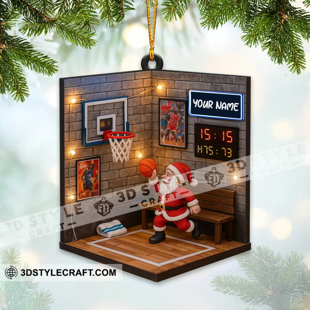 Christmas Basketball Home Decor Christmas Ornament Personalized Ornament Ornament