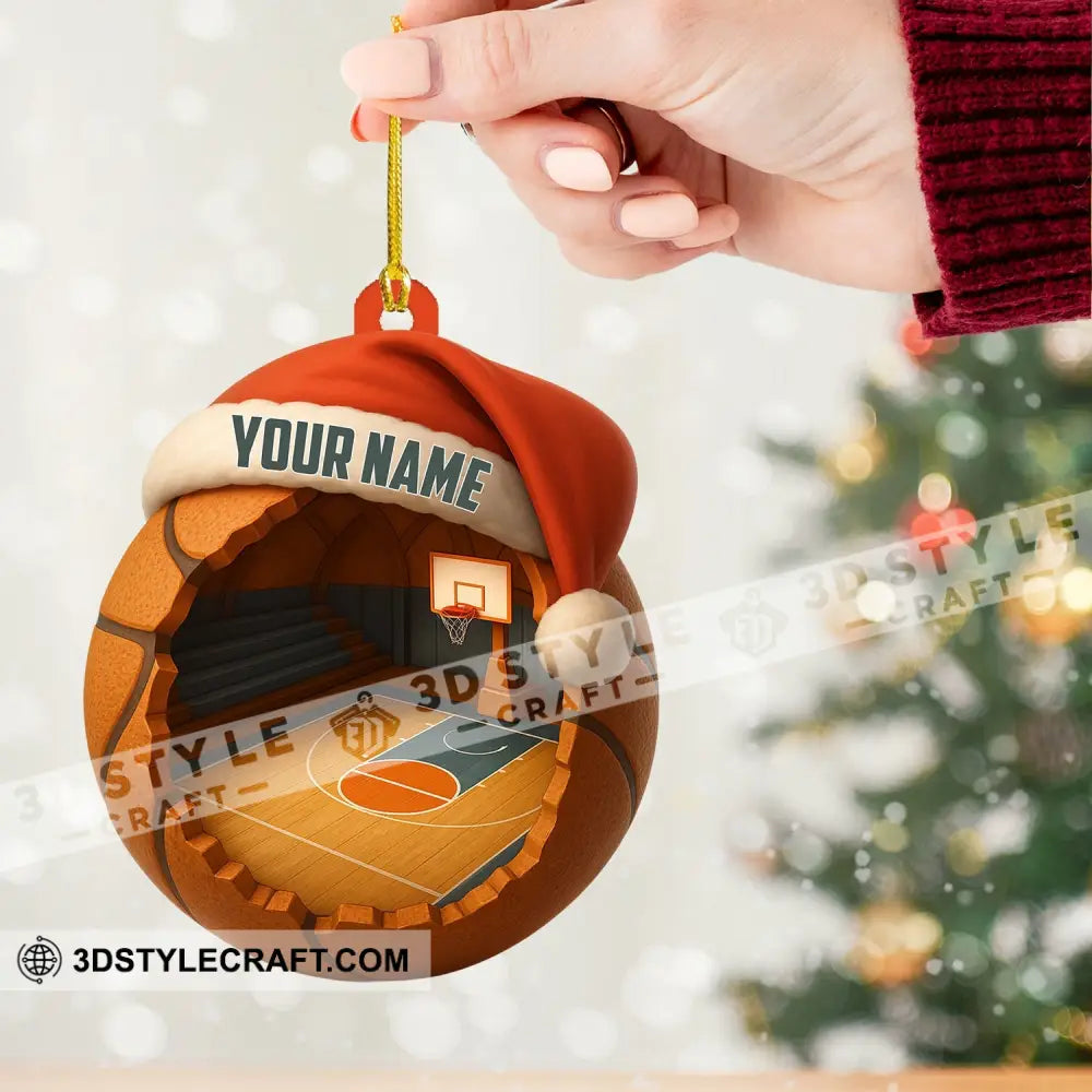 Christmas Basketball Lover Home Decor Christmas Ornament Personalized Ornament Ornament