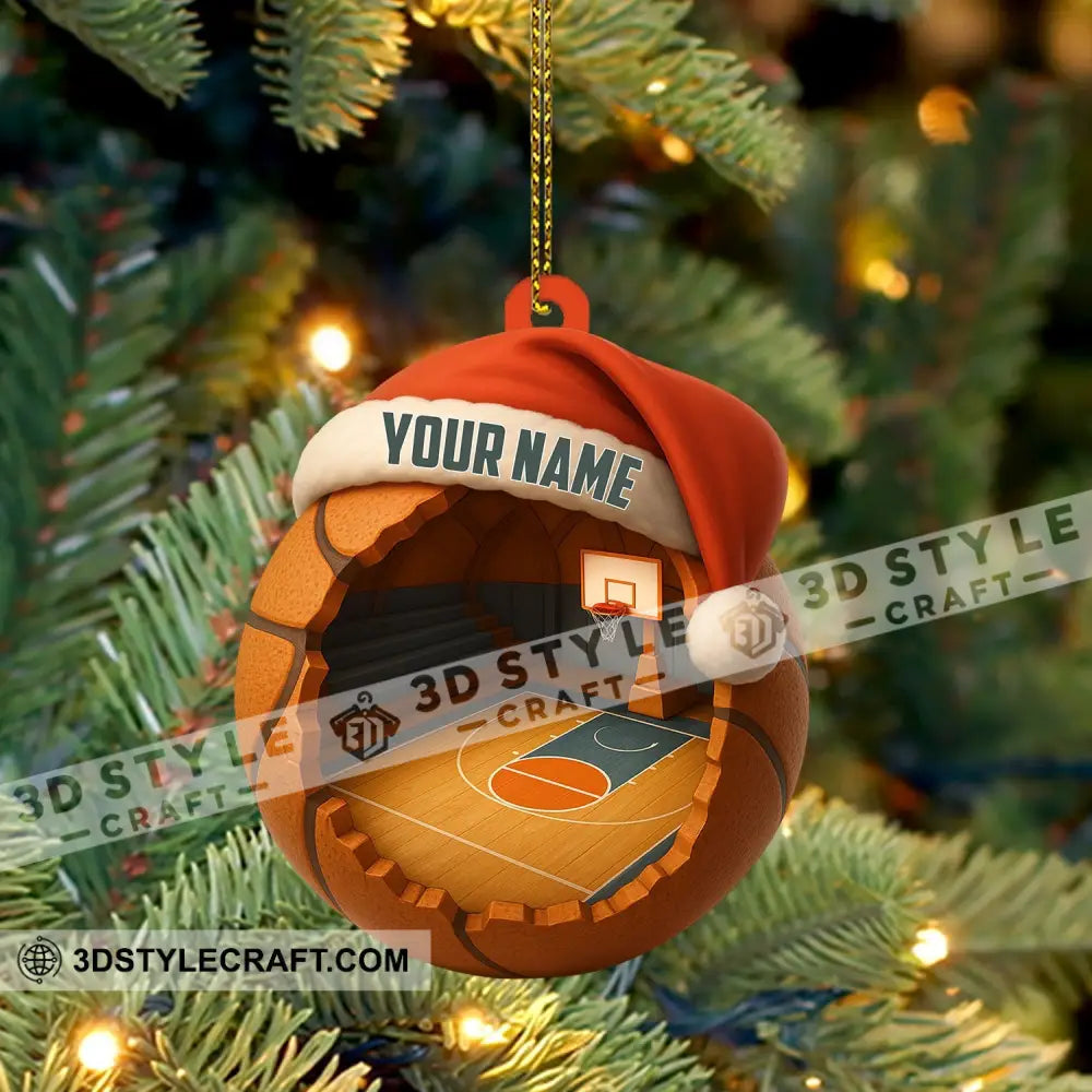 Christmas Basketball Lover Home Decor Christmas Ornament Personalized Ornament Ornament