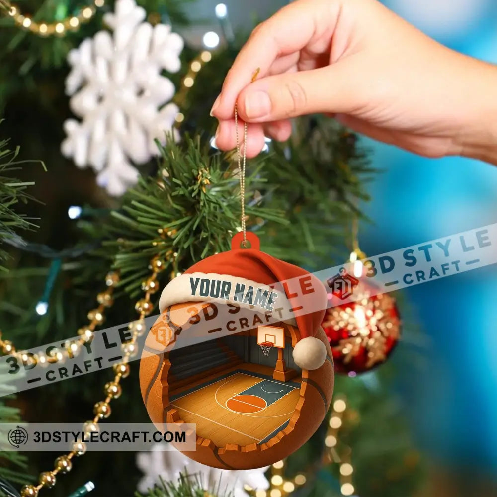Christmas Basketball Lover Home Decor Christmas Ornament Personalized Ornament Ornament