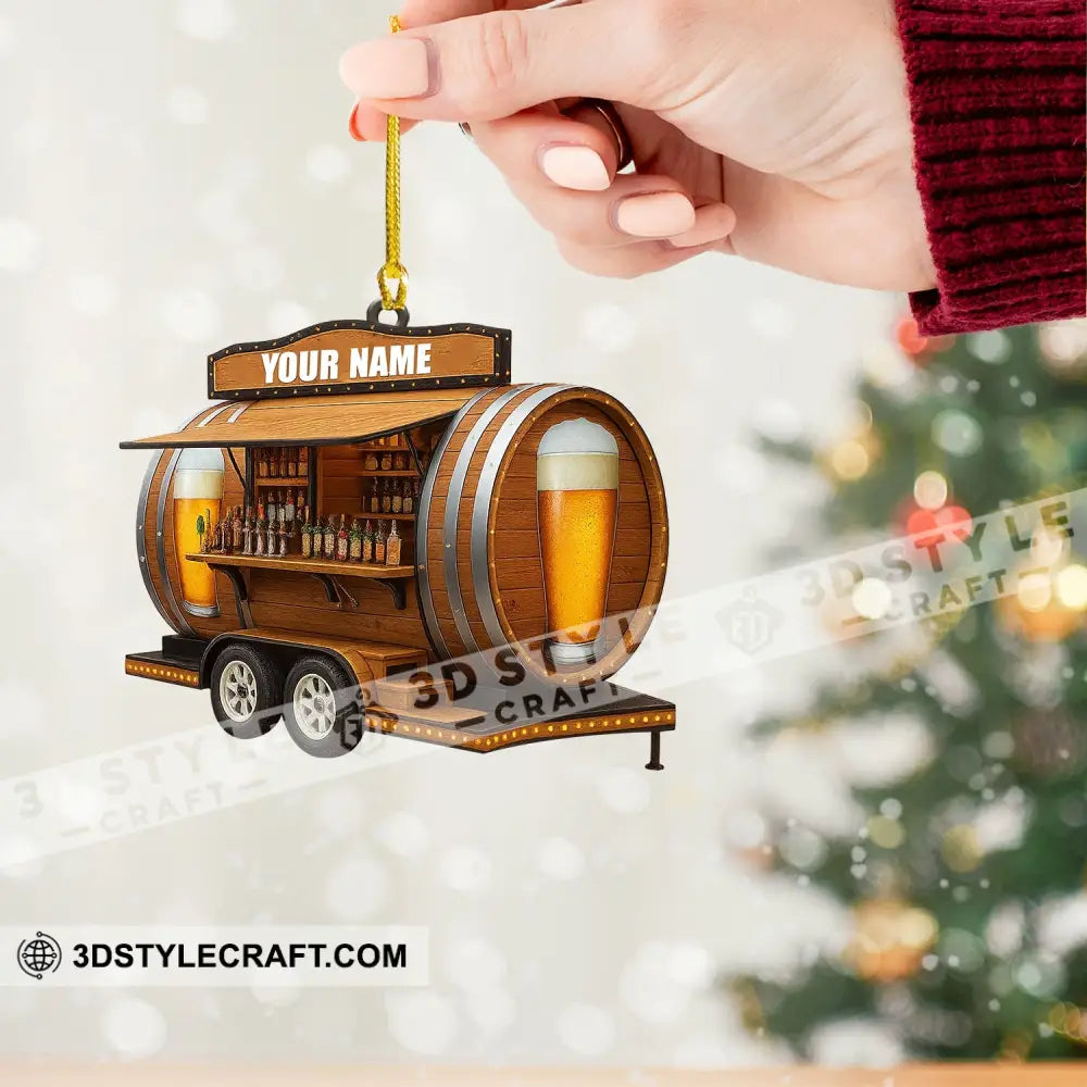 Christmas Beer Shop Home Decor Christmas Ornament Personalized Ornament Ornament
