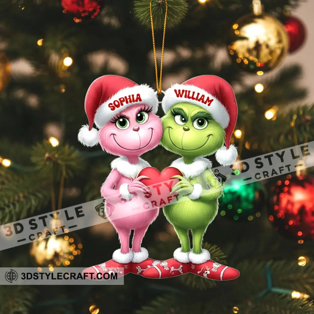 Christmas Couple Home Decor Christmas Ornament Personalized Ornament Ornament