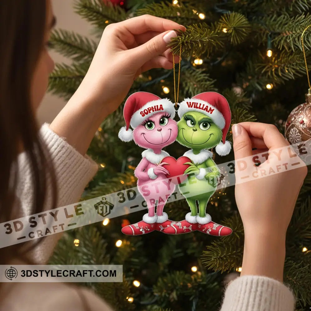 Christmas Couple Home Decor Christmas Ornament Personalized Ornament Ornament