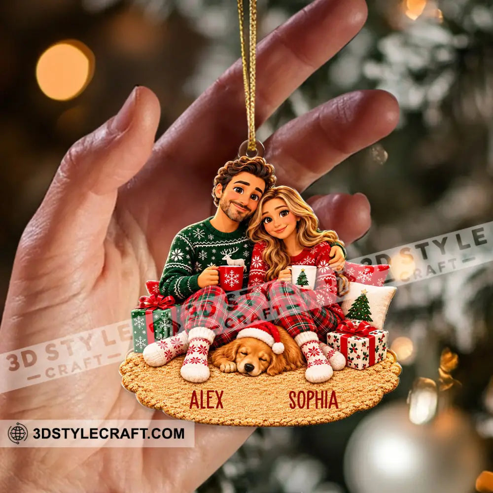 Christmas Couple Home Decor Christmas Ornament Personalized Ornament - Ornament