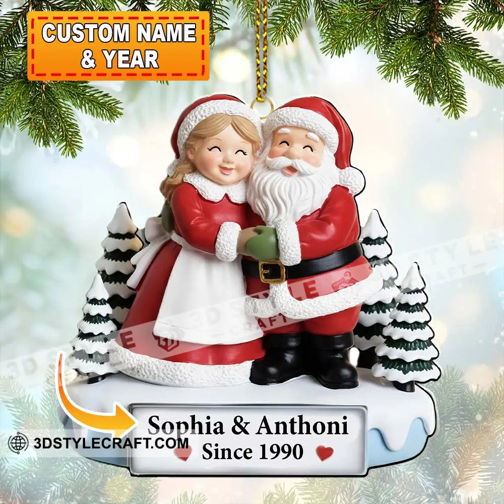 Christmas Couple Home Decor Christmas Ornament Personalized Ornament Ornament