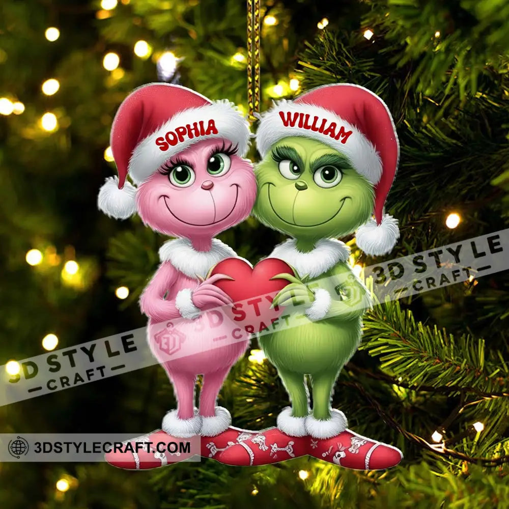 Christmas Couple Home Decor Christmas Ornament Personalized Ornament Ornament