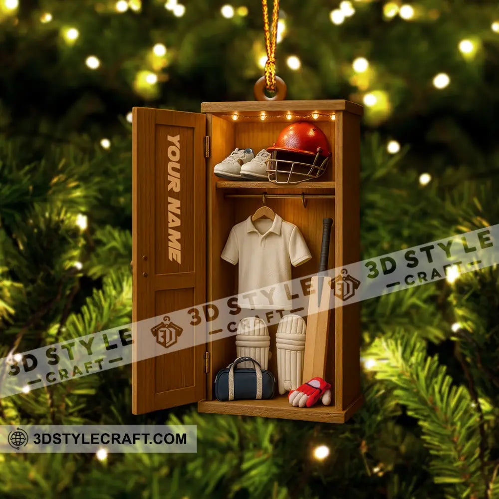 Christmas Cricket Players Home Decor Christmas Ornament Personalized Ornament Ornament