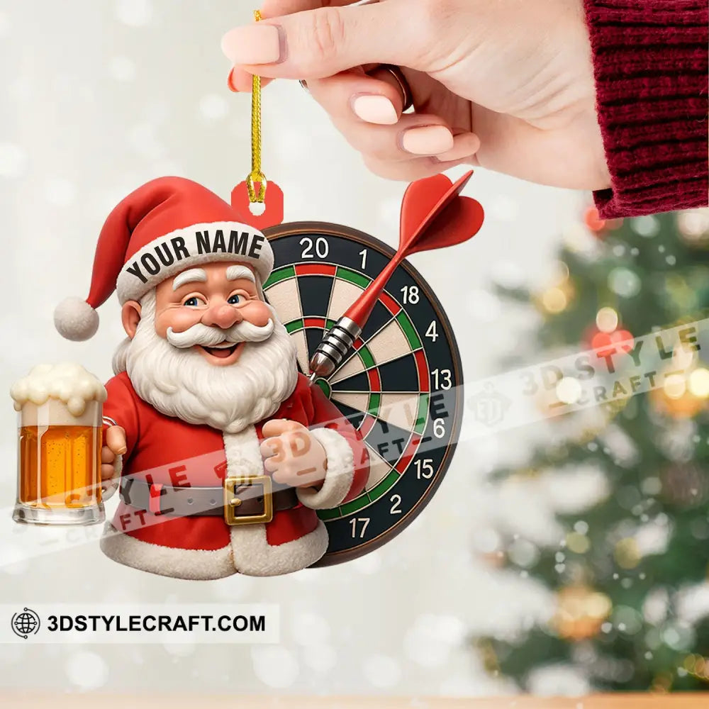 Christmas Darts And Beer Lover Home Decor Christmas Ornament Personalized Ornament Ornament