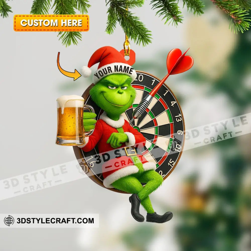 Christmas Darts Lover Home Decor Christmas Ornament Personalized Ornament 3.54’’ / 1 Ornament Ornament