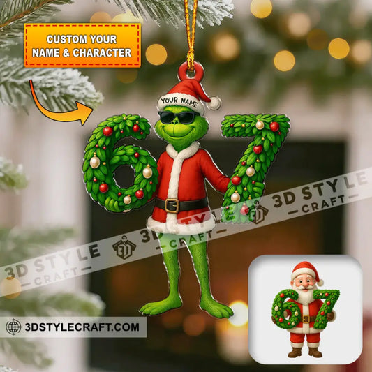 Christmas Funny 67 Meme Gifts Home Decor Christmas Ornament Personalized Ornament 3.54’’ / 1 Ornament Ornament