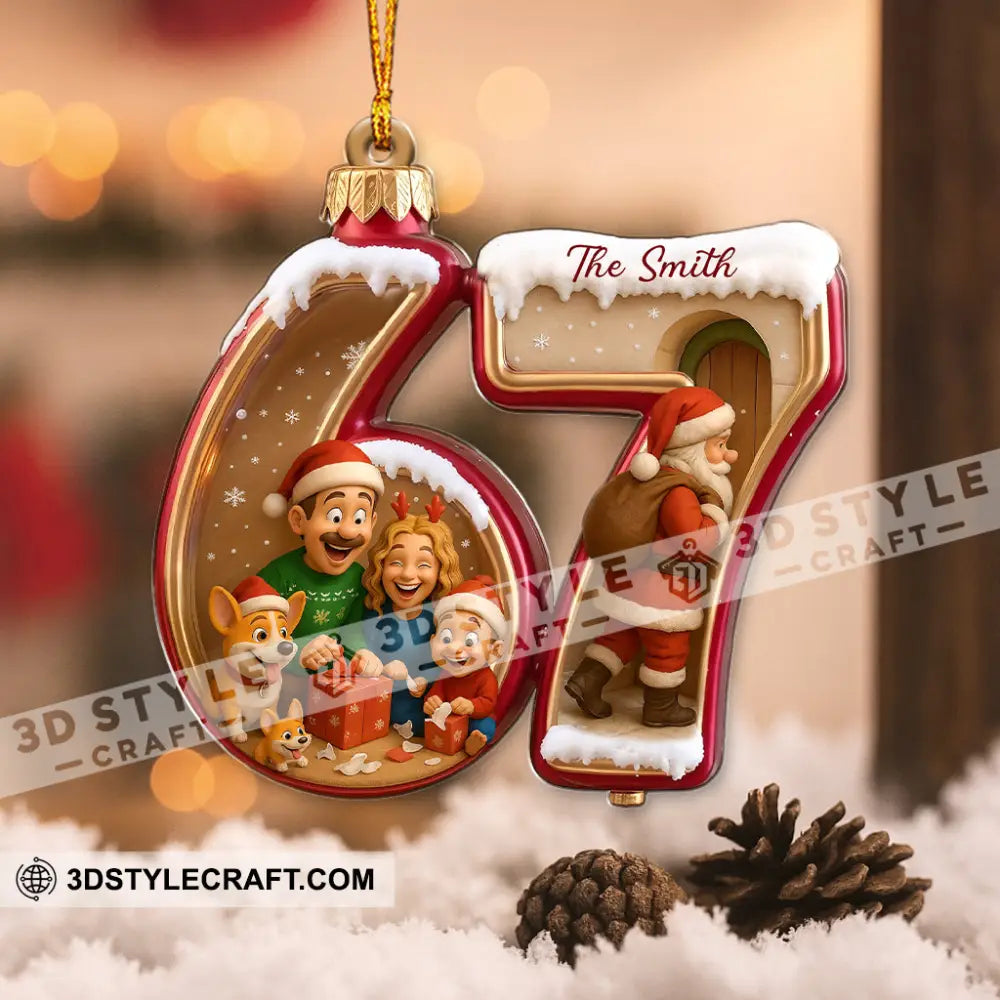 Christmas Funny 67 Meme Gifts Home Decor Christmas Ornament Personalized Ornament Ornament