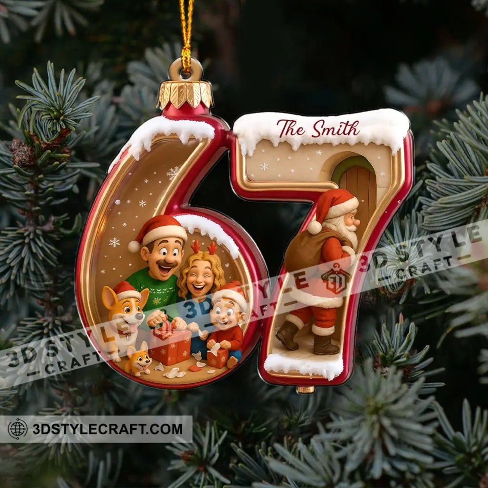 Christmas Funny 67 Meme Gifts Home Decor Christmas Ornament Personalized Ornament Ornament