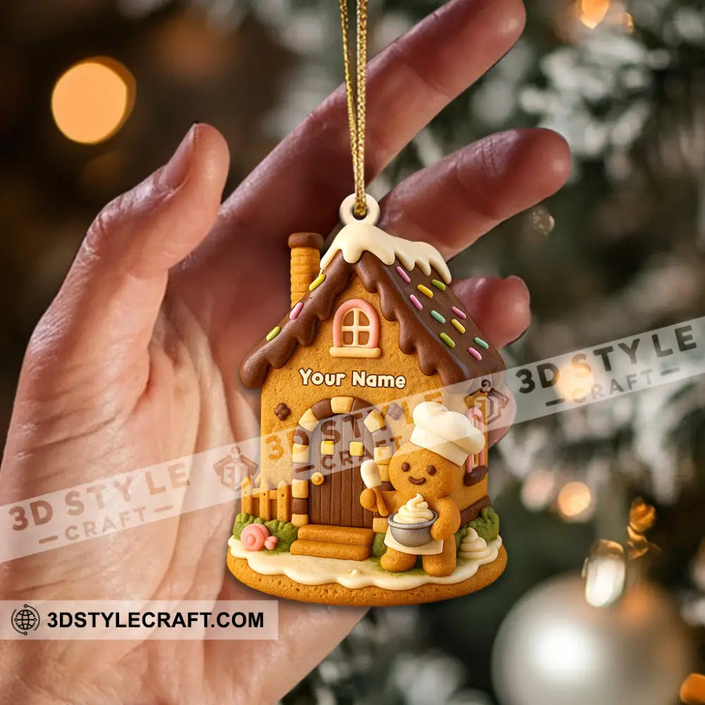 Christmas Gingerbread Home Decor Christmas Ornament Personalized Ornament Ornament