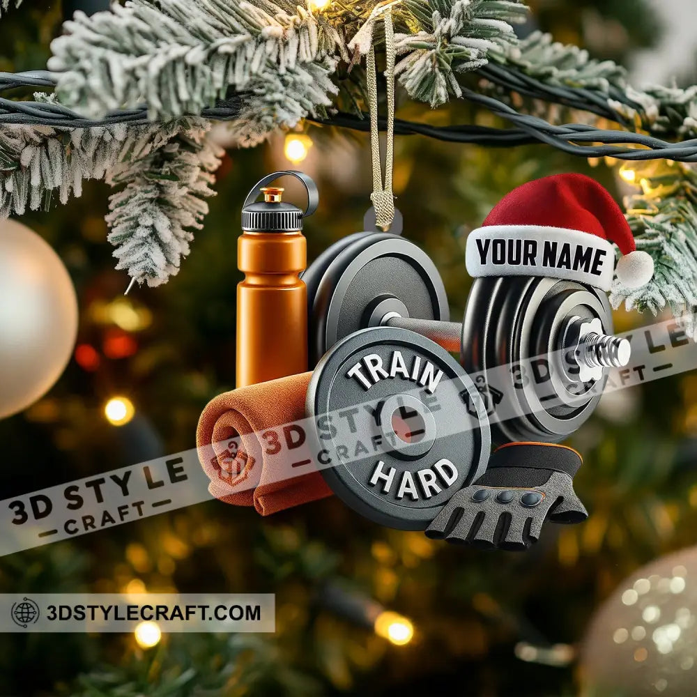 Christmas Gym Lover Home Decor Christmas Ornament Personalized Ornament Ornament
