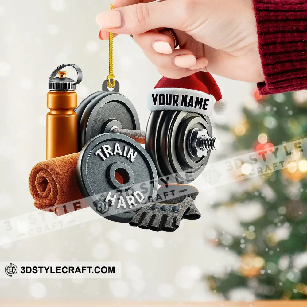 Christmas Gym Lover Home Decor Christmas Ornament Personalized Ornament Ornament