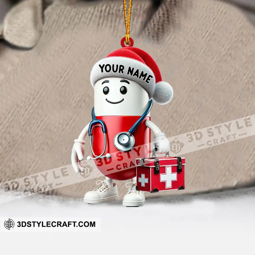 Christmas Healthcare Staff Home Decor Ornament Personalized