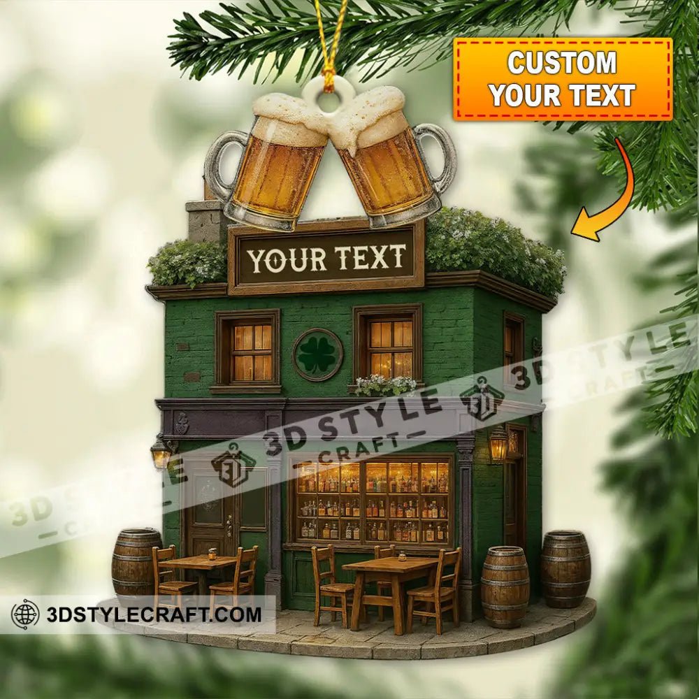 Christmas Irish Beer Store Home Decor Christmas Ornament Personalized Ornament 3.54’’ / 1 Ornament Ornament