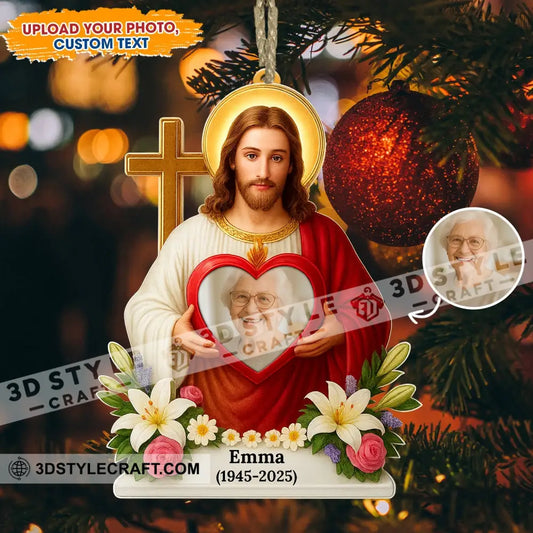 Christmas Jesus Home Decor Christmas Ornament Personalized Ornament 3.54’’ / 1 Ornament Ornament