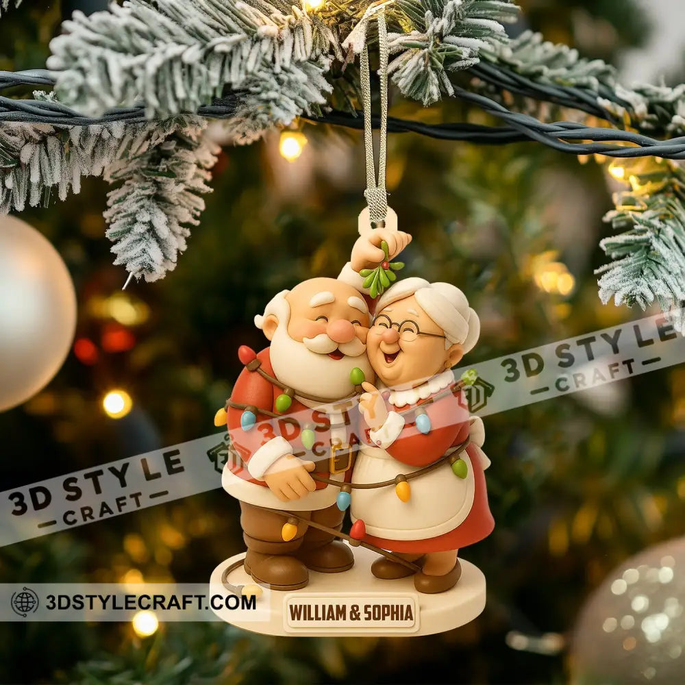 Christmas Old Couple Home Decor Christmas Ornament Personalized Ornament Ornament