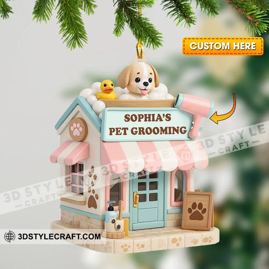 Christmas Pet Grooving Home Decor Christmas Ornament Personalized Ornament 3.54’’ / 1 Ornament Ornament