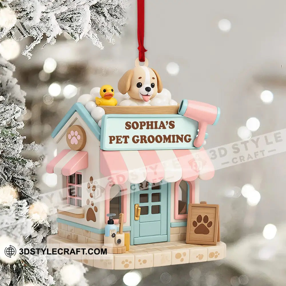 Christmas Pet Grooving Home Decor Christmas Ornament Personalized Ornament Ornament