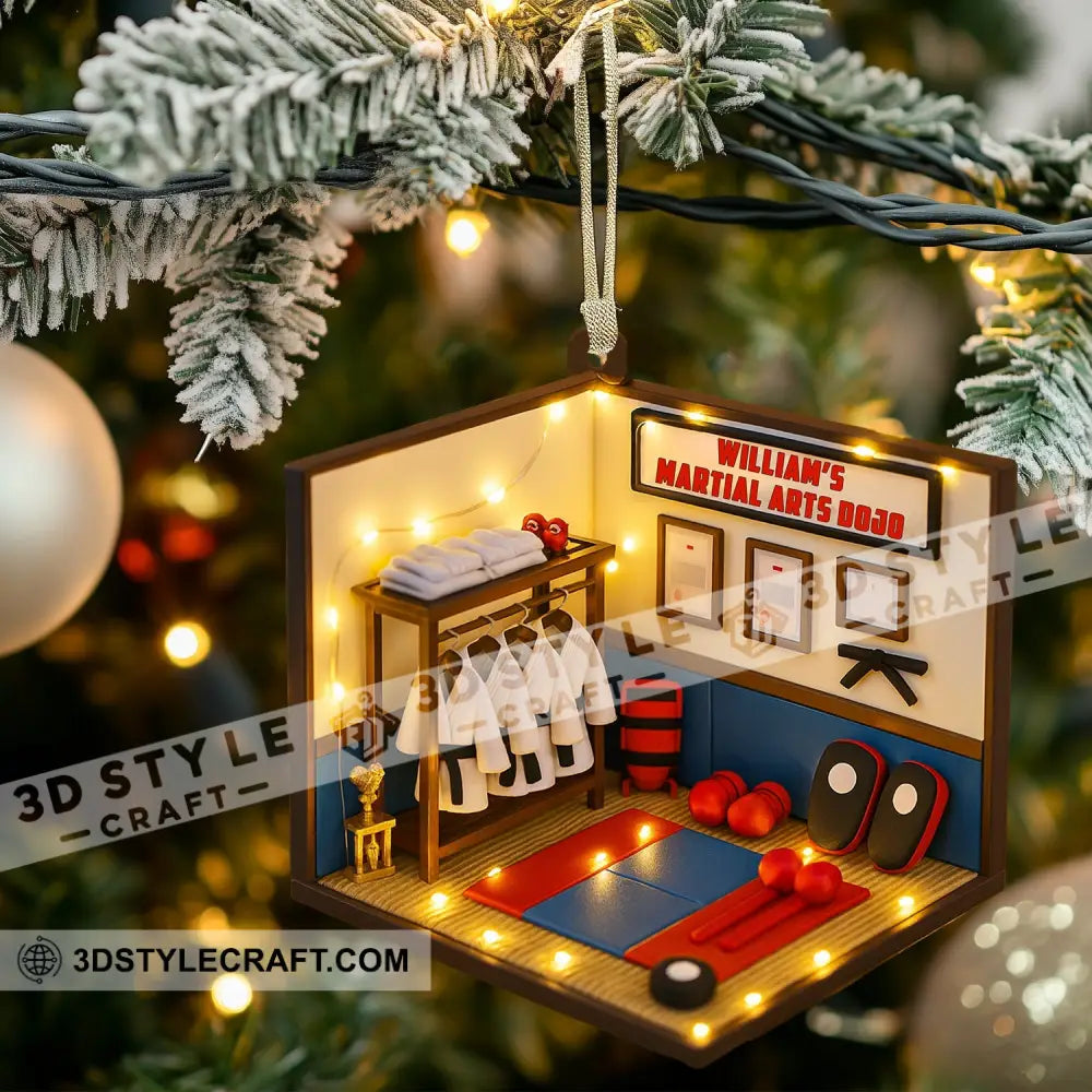 Christmas Taekwondo Corner Home Decor Christmas Ornament Personalized Ornament Ornament