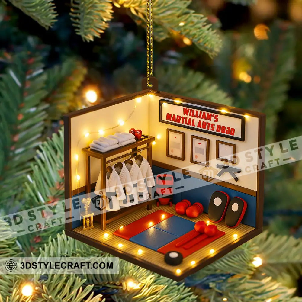 Christmas Taekwondo Corner Home Decor Christmas Ornament Personalized Ornament Ornament