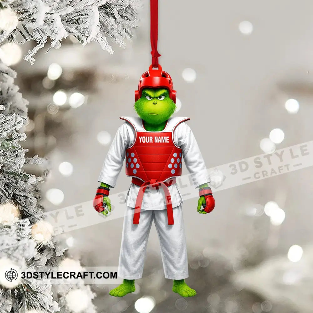Christmas Taekwondo Home Decor Christmas Ornament Personalized Ornament Ornament