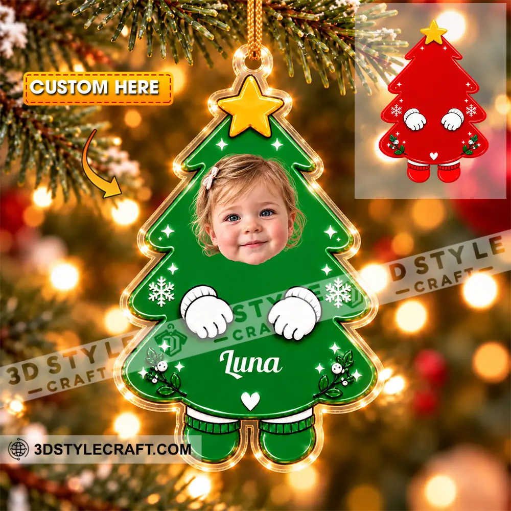 Christmas Tree Baby Home Decor Christmas Ornament Personalized Ornament - 3.54’’ / 1 Ornament - Ornament
