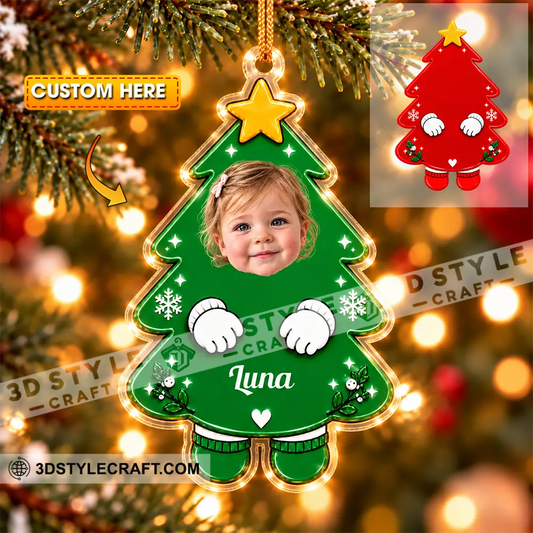 Christmas Tree Baby Home Decor Christmas Ornament Personalized Ornament - 3.54’’ / 1 Ornament - Ornament
