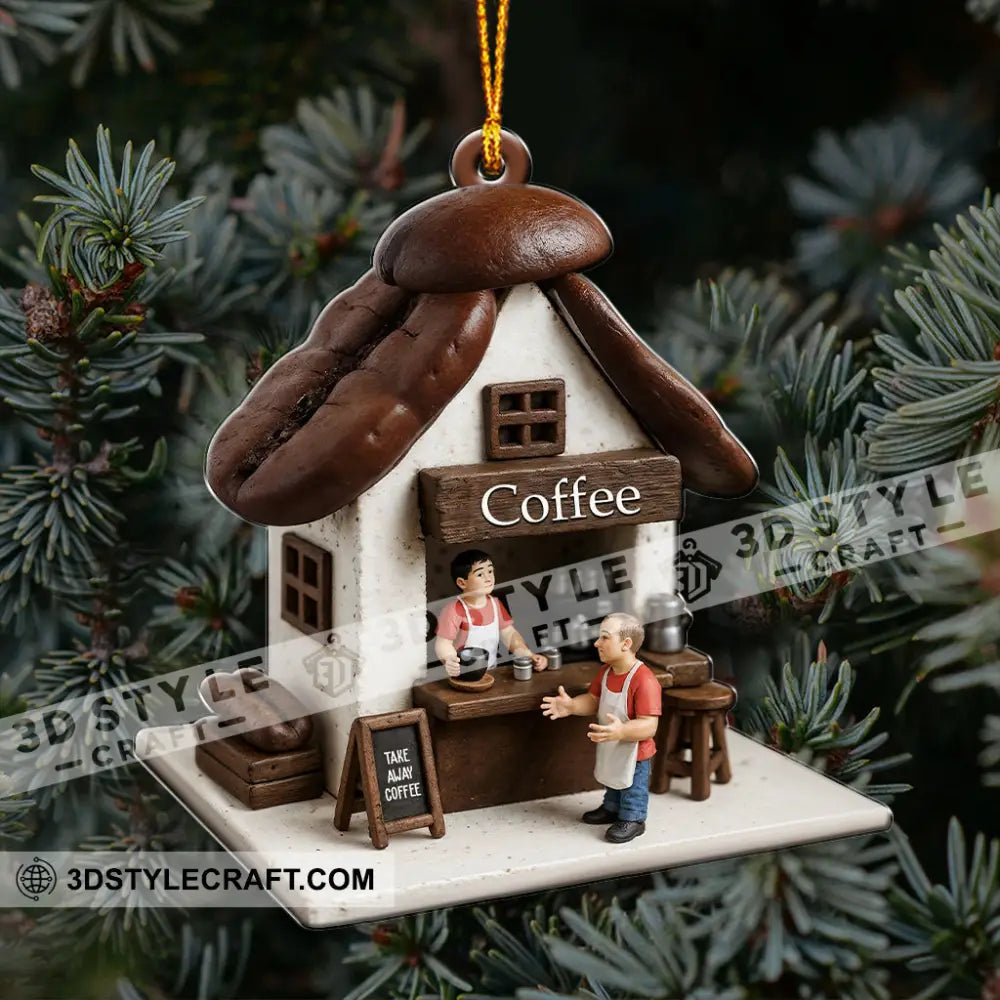 Coffee Lover Coffee Shop Home Decor Christmas Ornament Personalized Ornament Ornament