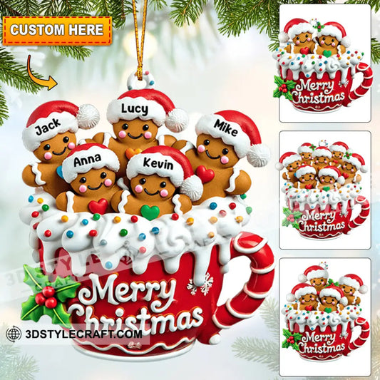 Cookies Family Home Decor Christmas Ornament Personalized 3.54’’ / 1