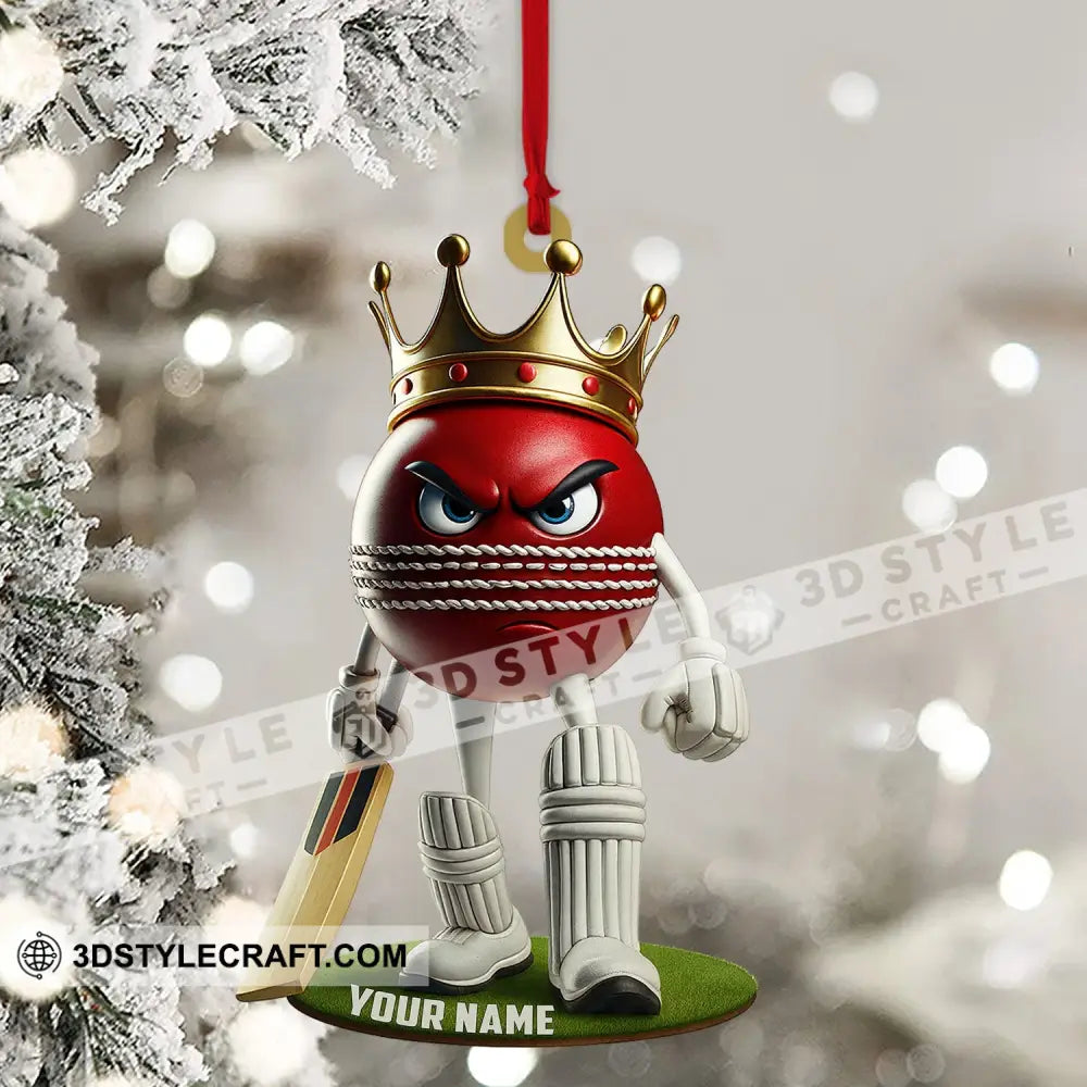 Cricket Ball Home Decor Christmas Ornament Personalized Ornament Ornament