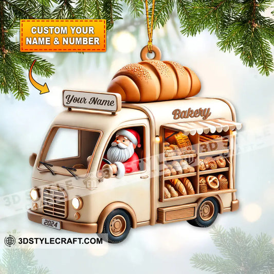 Custom Name Bakery Store Ornament Christmas Decoration