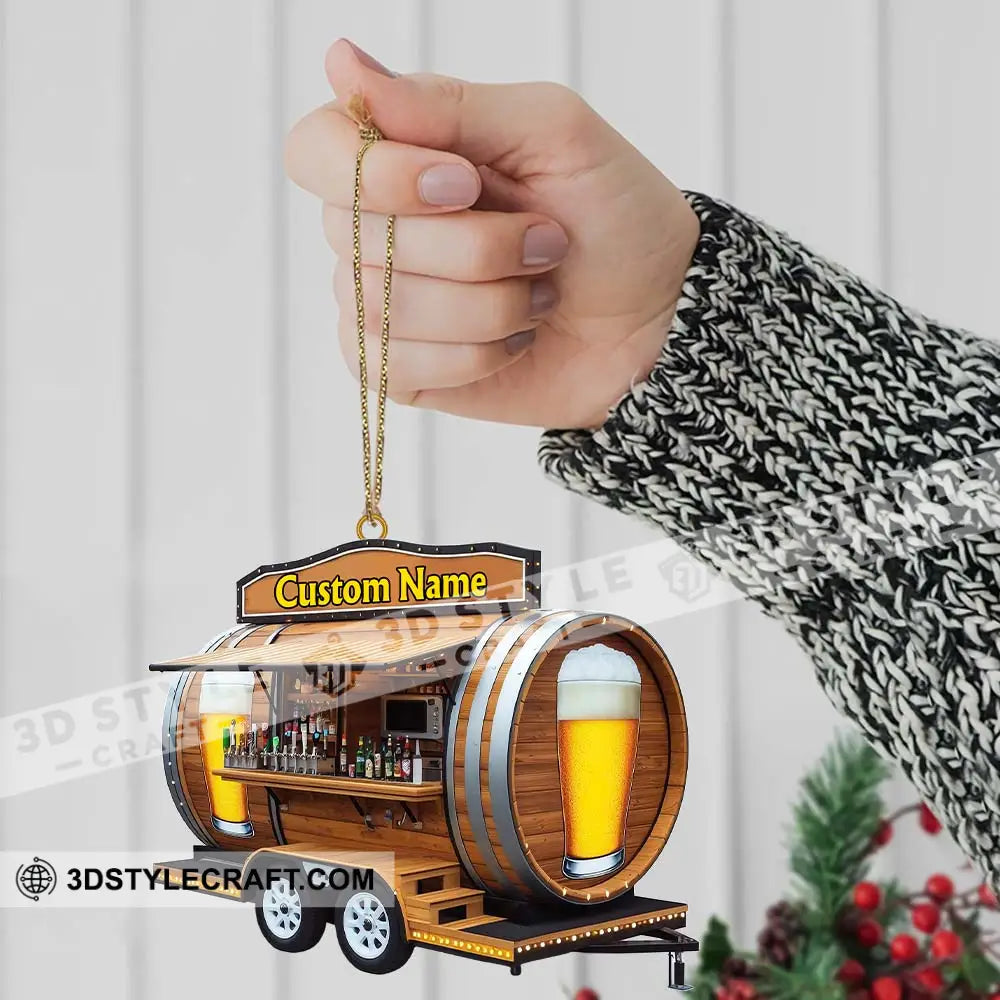 Custom Name Barista Ornament Christmas Decoration