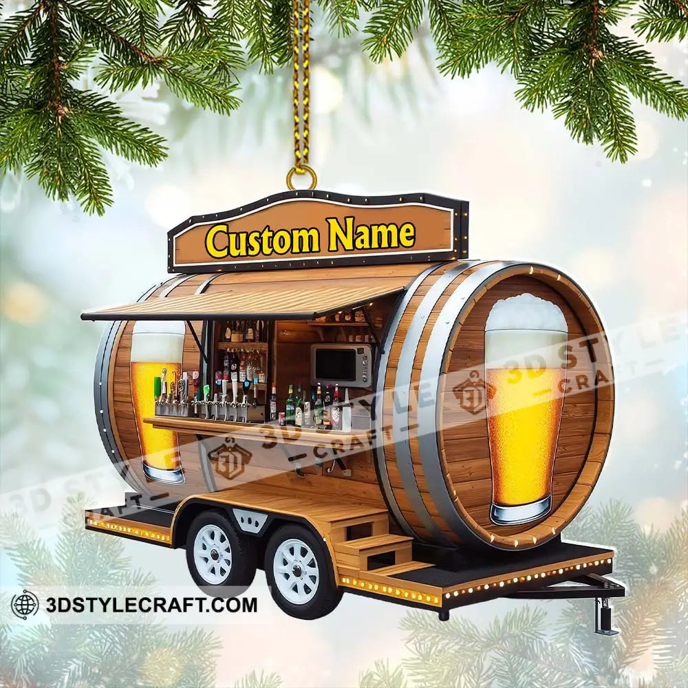 Custom Name Barista Ornament Christmas Decoration 3.54’’ / 1