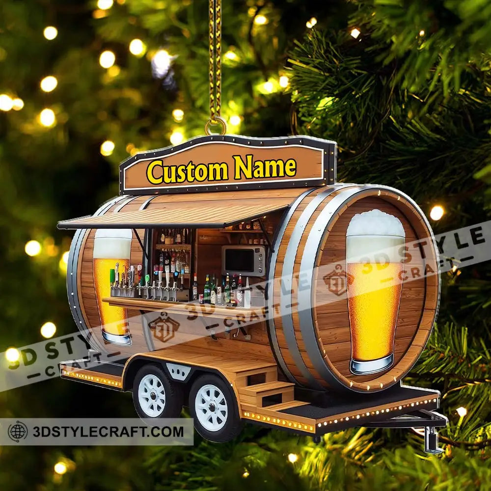 Custom Name Barista Ornament Christmas Decoration